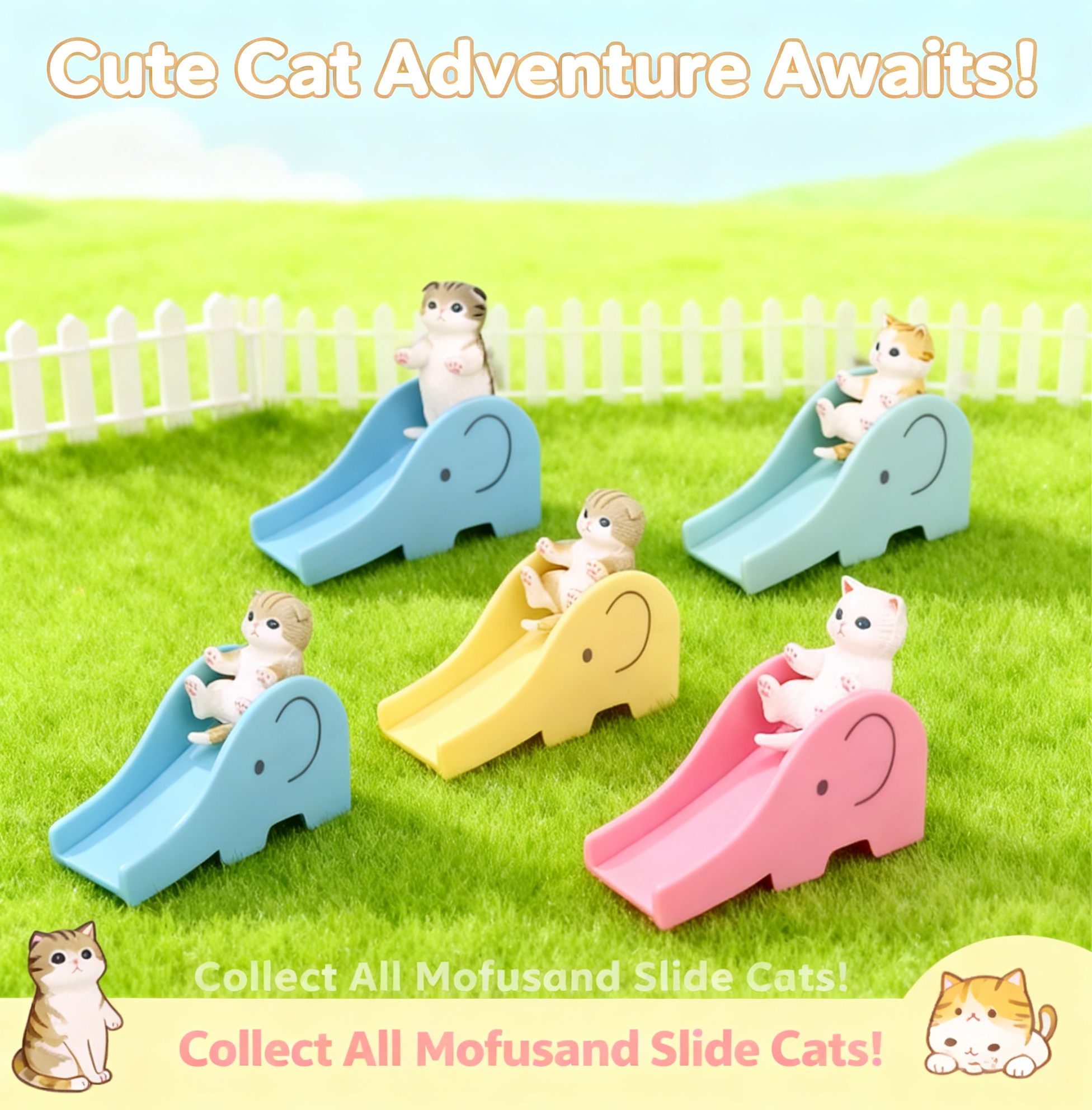 Mofusand Shark Cat Slide Blind – обзор и цена Mystery Box Blind Bag