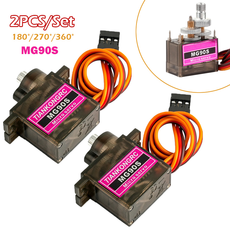 2PCS MG90S Full Metal Gear Mic – обзор и цена Model Airplane Plastic