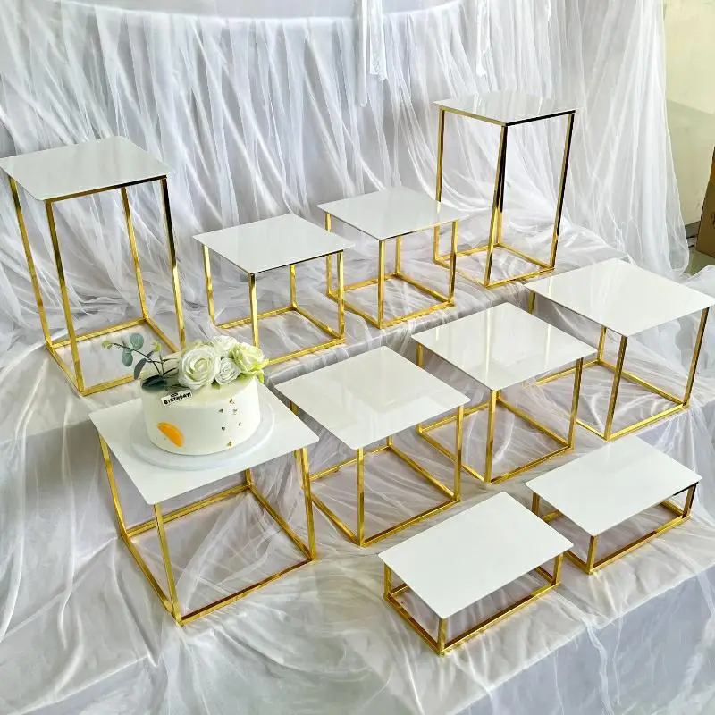 12-20 PCS Luxury Gold Frame Wh – обзор и цена Display Risers Set
