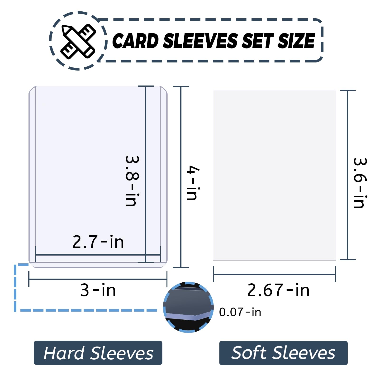 100-300pcs Card Sleeves Hard S – обзор и цена Card Penny Sleeve