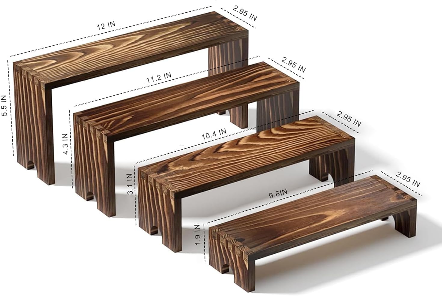 2 Tier Wooden Cupcake Stand Se – обзор и цена Display Risers Set