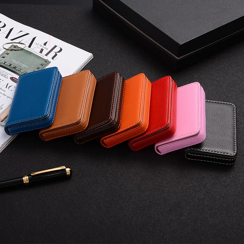 2026 PU Leather Business Card  – обзор и цена Card Top Loader