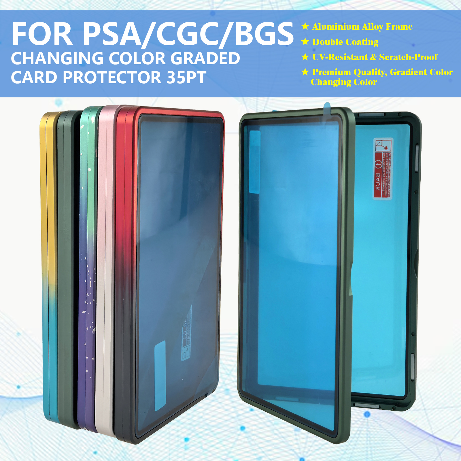 Gradient Color Aluminum Alloy  – обзор и цена Graded Card Display