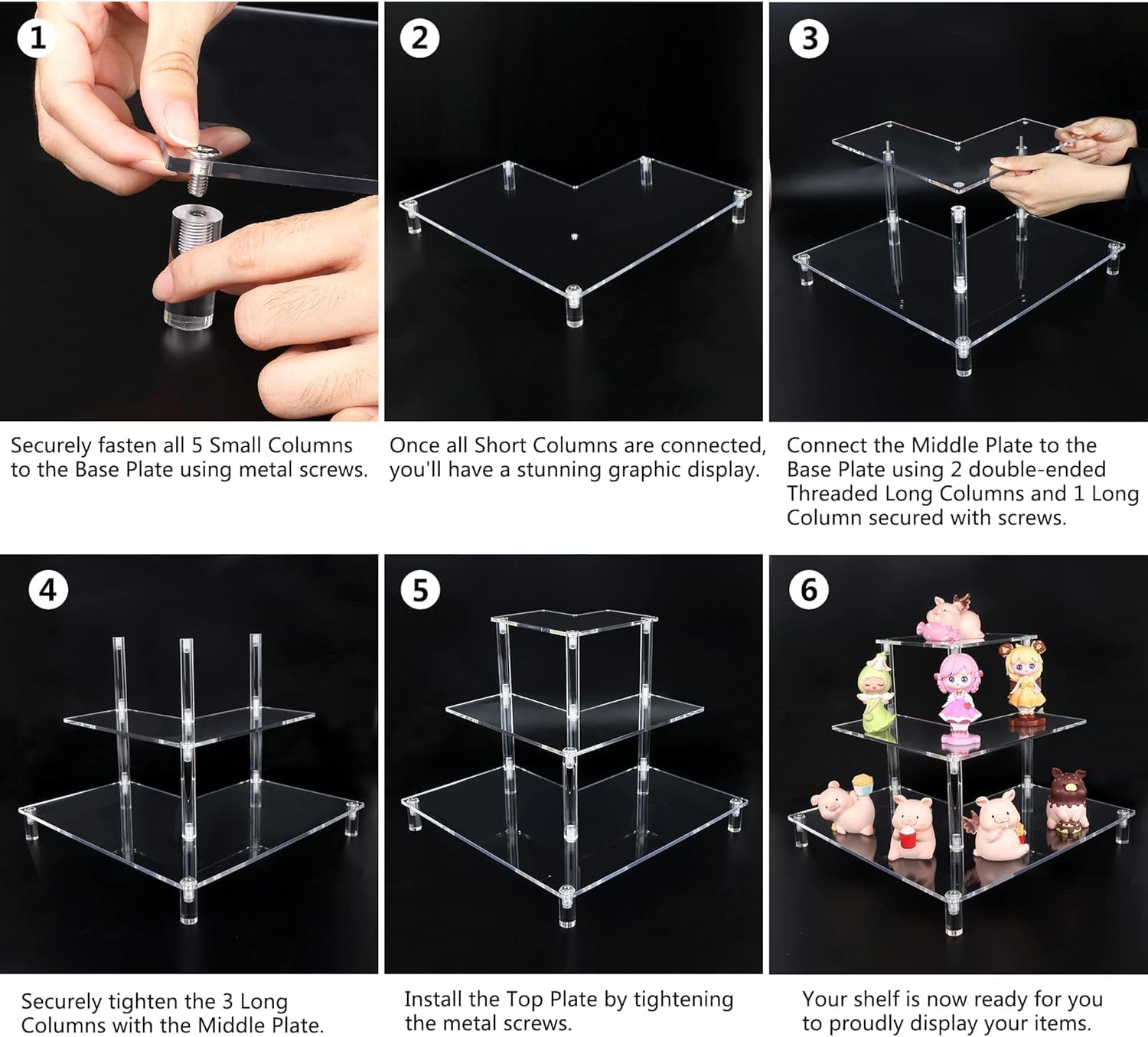 3 Tier Acrylic Display Riser,  – обзор и цена Pop Display Shelf