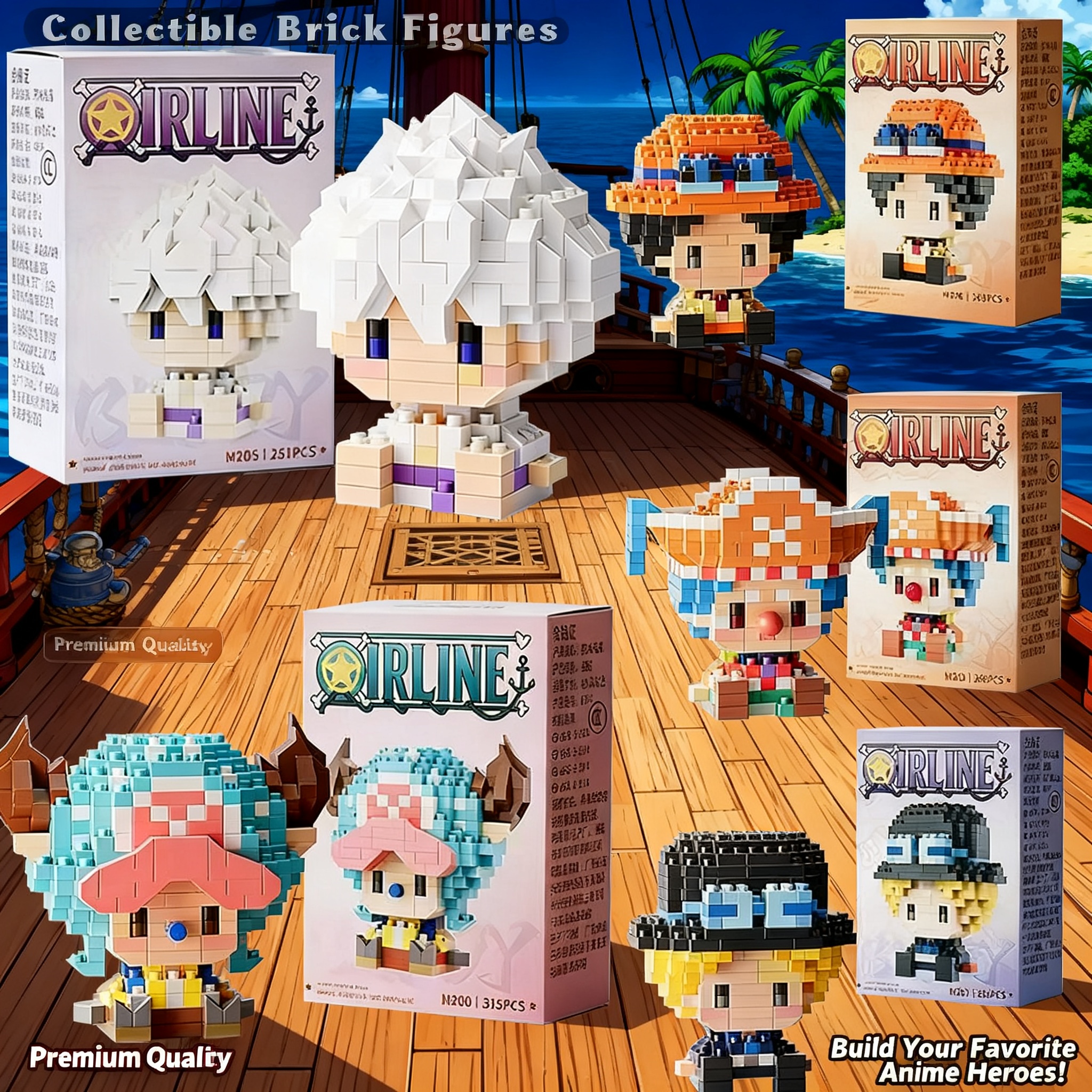One Piece Anime Sun God Nika L – обзор и цена Building Block Mini