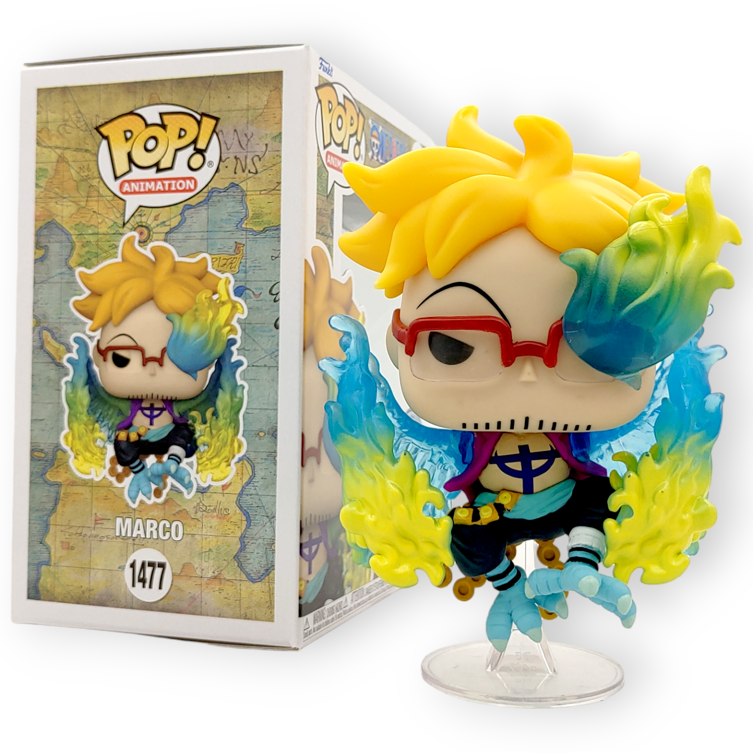 One Piece Marco #1477 Figure F – обзор и цена Funko Pop Protector