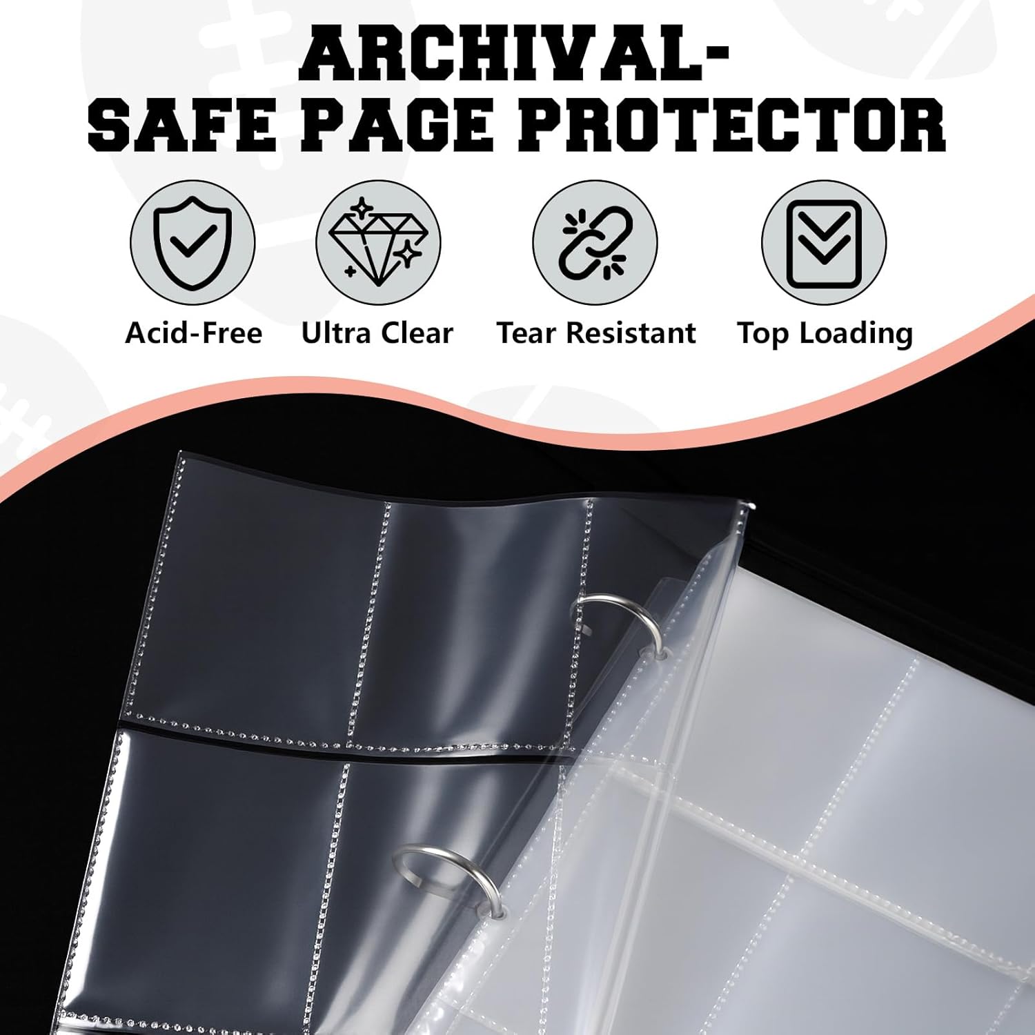 Football Card Binder 9-Pocket  – обзор и цена Trading Card Binder