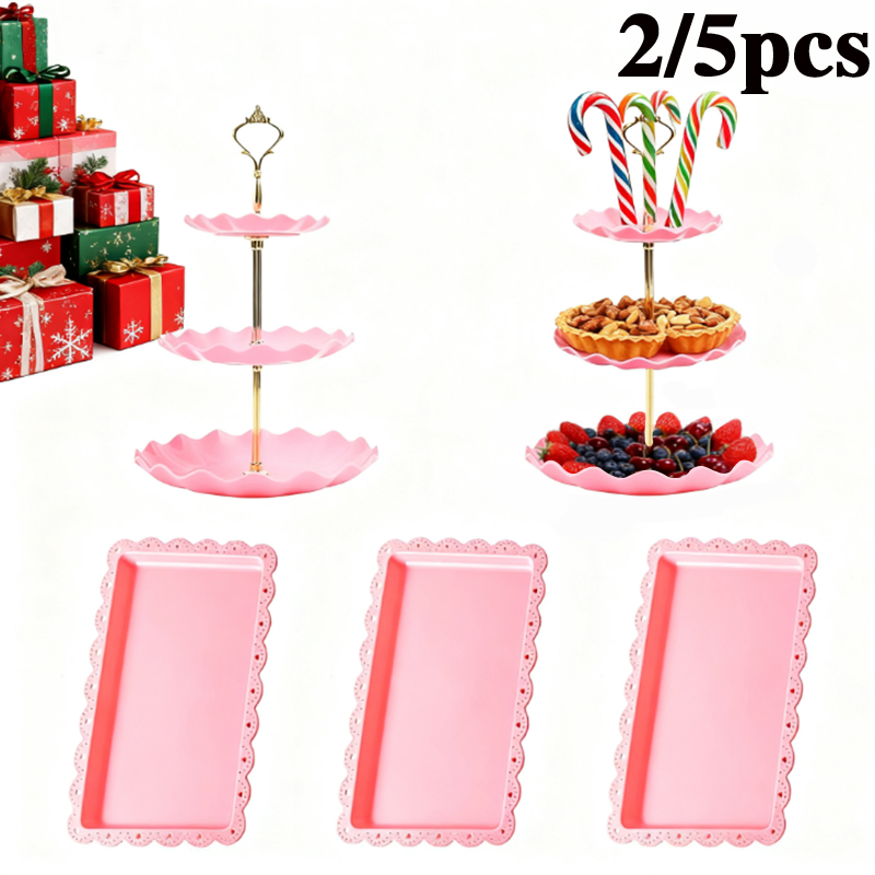 2/5pcs luxury pink cake rack d – обзор и цена Display Risers Set