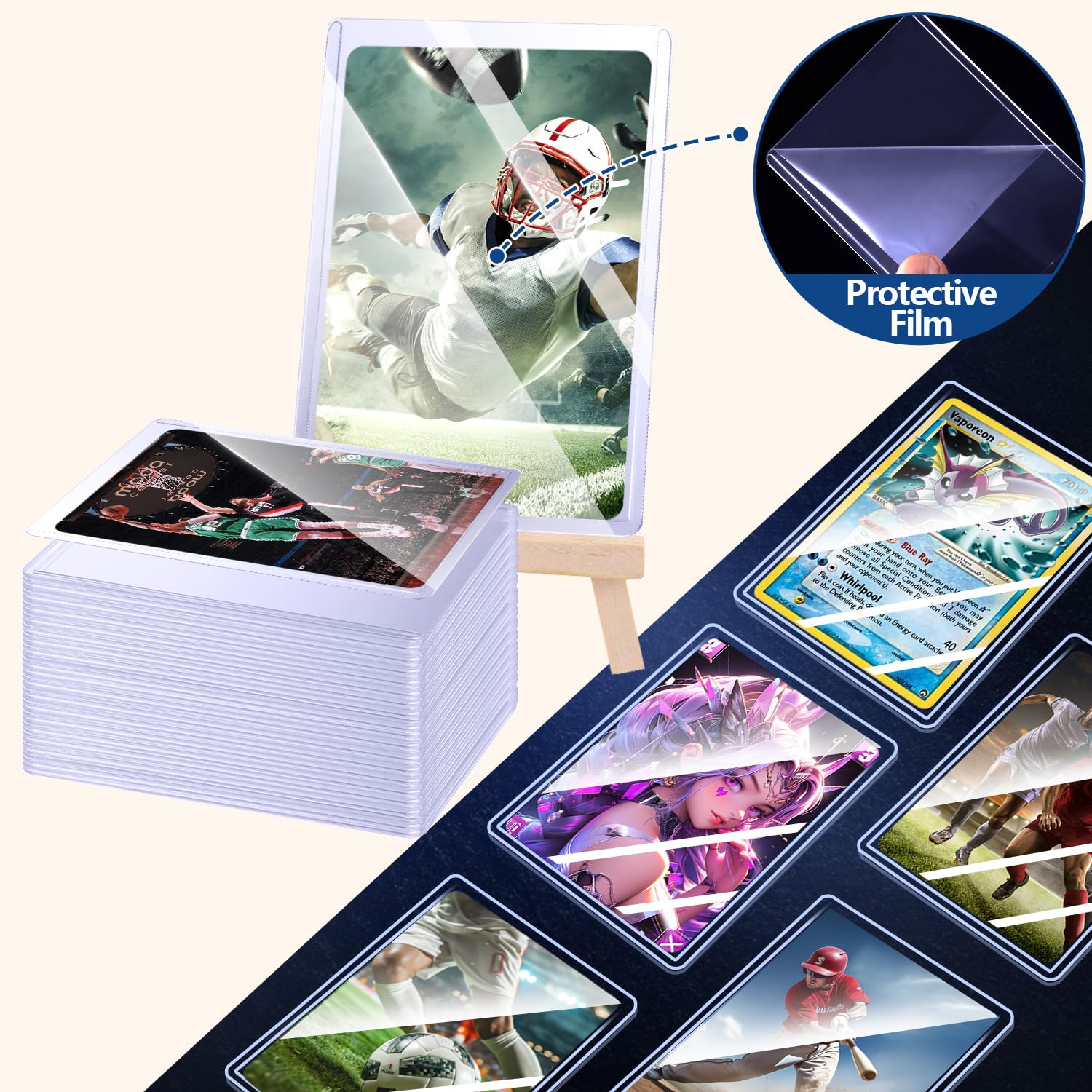 25-100pcs Hard Card Sleeves An – обзор и цена Card Penny Sleeve