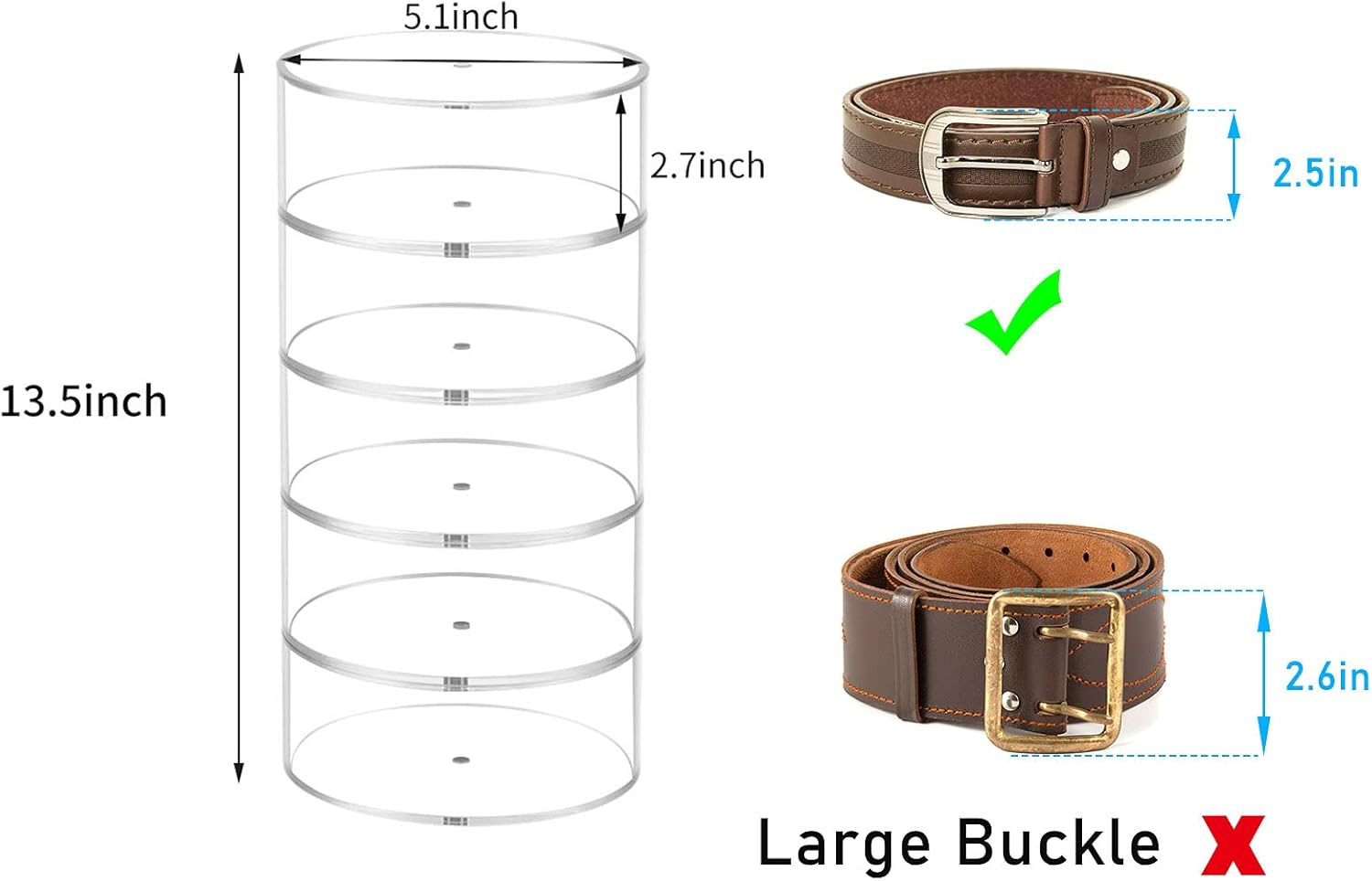 Belt Organizer, Acrylic Displa – обзор и цена Display Case Acrylic